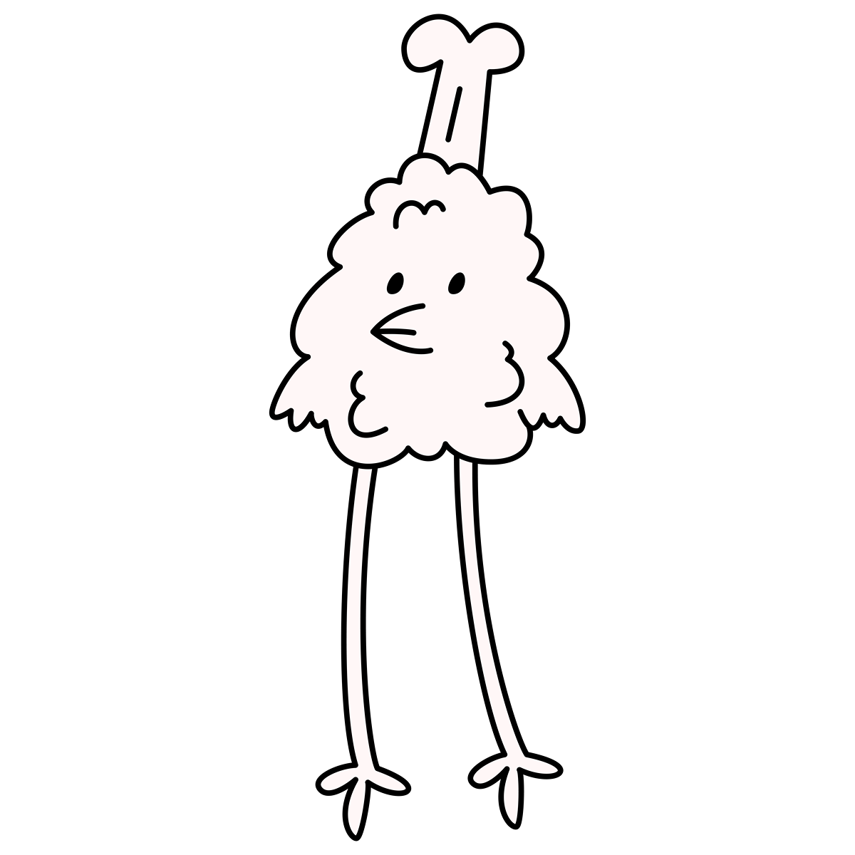 Chicken with long legs