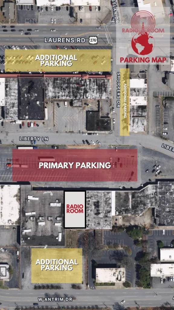 Parking map for Radio Room